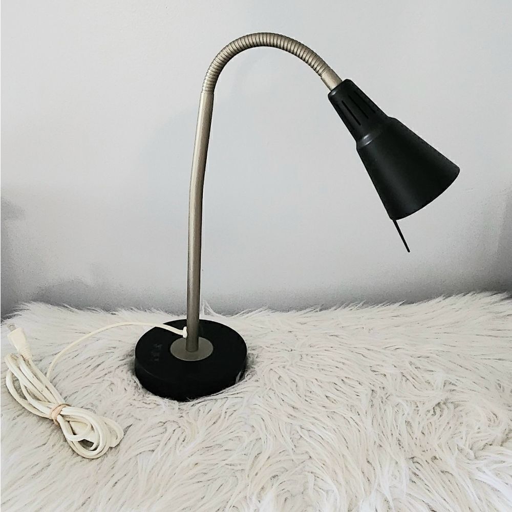Ikea gooseneck desk lamp black office lamp